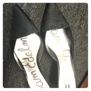 Sam Edelman calf hair mule slide heels